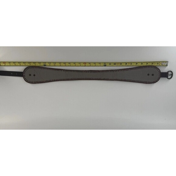 3.5" Wide Waist Leather Statement Belt Boho bohemian western equestrian multi 29 - Picture 10 of 12